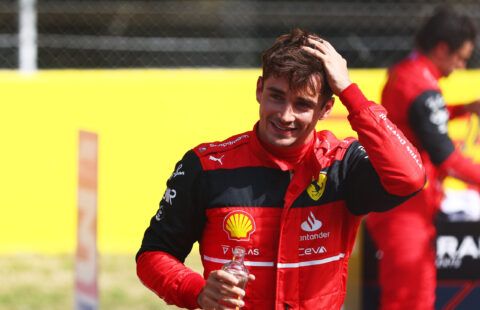 Charles Leclerc on pole in Spain