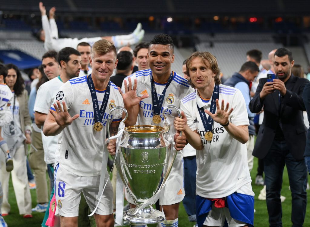 Real Madrid players win Champions League