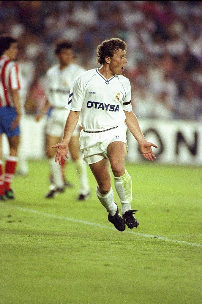 Emilio Butragueno in action for Real Madrid