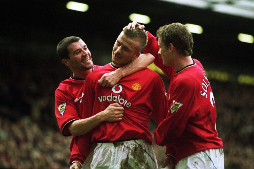 Keane and Beckham for Man Utd