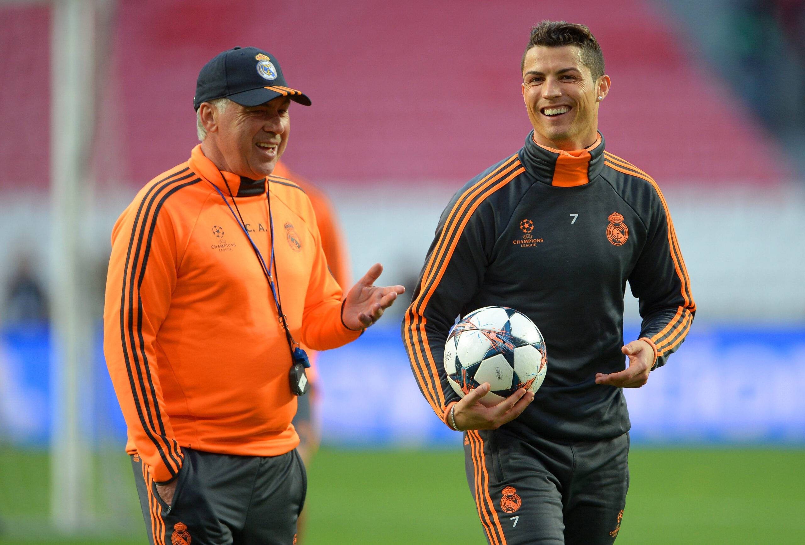 Carlo Ancelotti and Cristiano Ronaldo