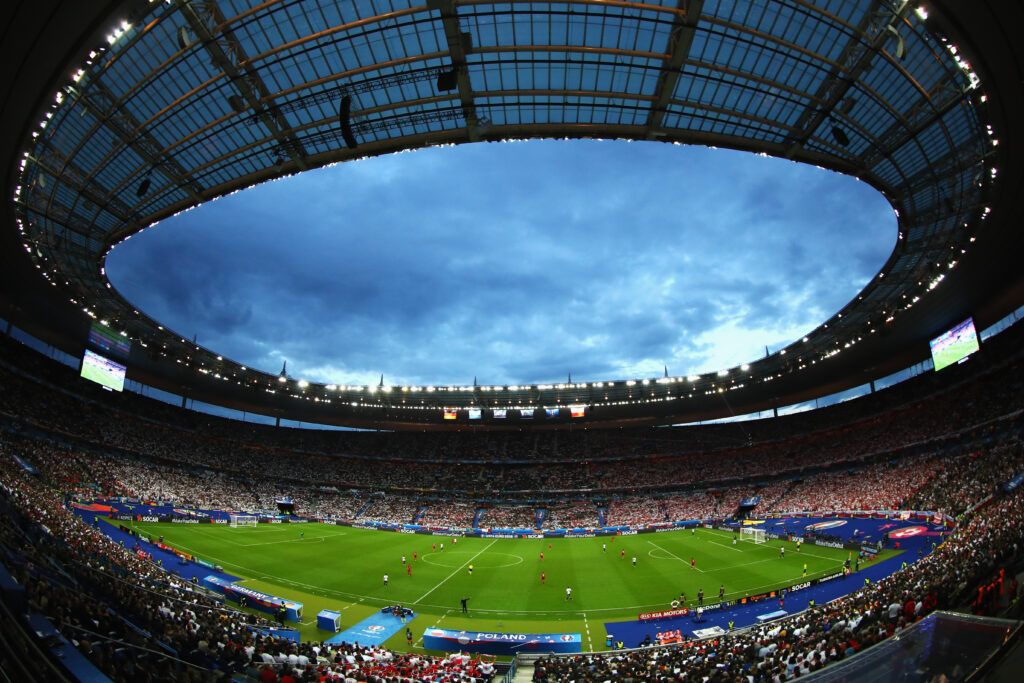 A general view during the UEFA EURO 2016 Group C match between Germany and Poland at Stade de France on June 16, 2016 in Paris, France.