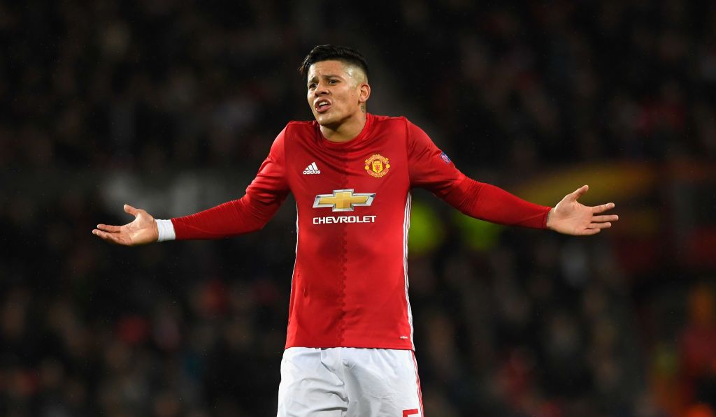 Marcos Rojo with Manchester United