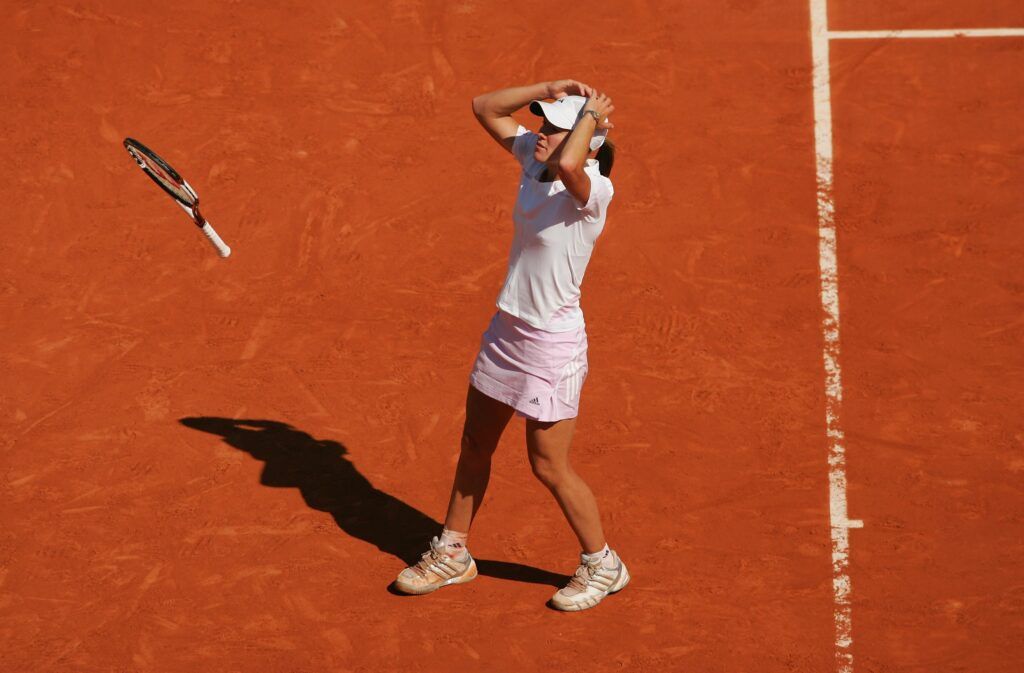 Justine Henin winning 2006 French Open