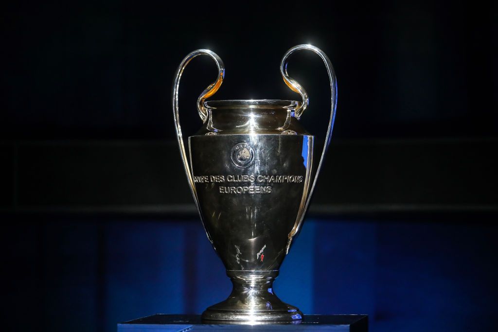  Champions League Trophy is displayed during the UEFA Champions League Trophy Tour presented by Heineken on March 09, 2018 in Mexico City.