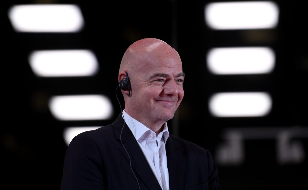 Gianni Infantino at press conference