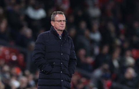 Ralf Rangnick takes charge of his final home Premier League game for Manchester United