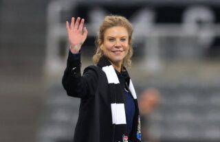 Newcastle United co-owner Amanda Staveley waves to supporters