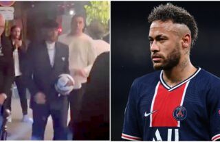 Neymar Paris-Saint Germain AFCON final ball