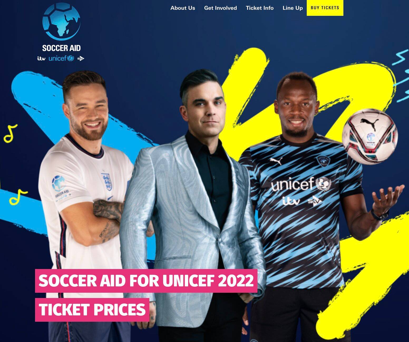 Soccer Aid 2022 Robbie Williams Usain Bolt Liam Payne