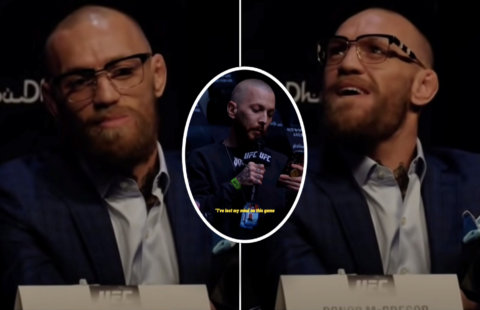 Conor McGregor got emotional after being read his own quote from 2013