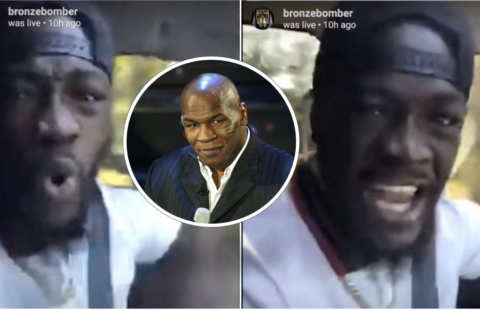 Deontay Wilder tearing apart Mike Tyson's boxing career in brutal 2018 video