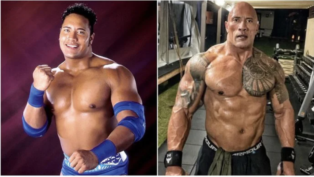 The Rock's body transformation