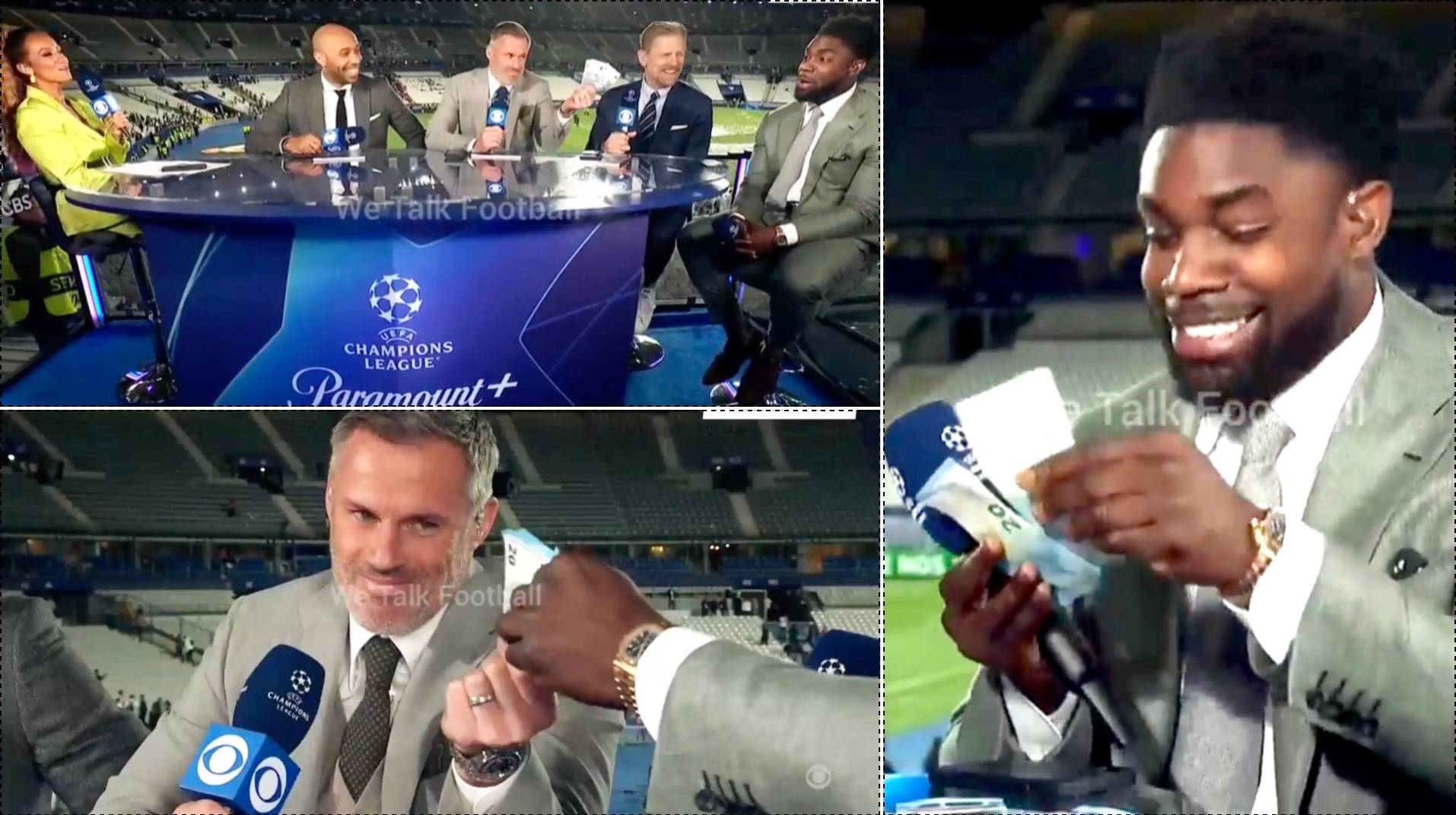 Jamie Carragher’s Real Madrid comments come back to bite him as he loses bet to Micah Richards
