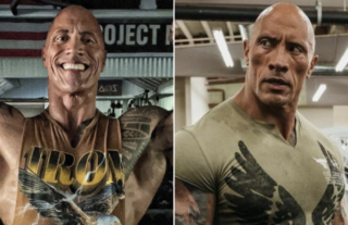 Dwayne 'The Rock' Johnson's biceps are absolutely huge right now