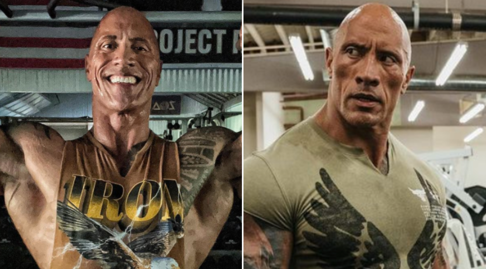 Dwayne 'The Rock' Johnson's biceps are absolutely huge right now