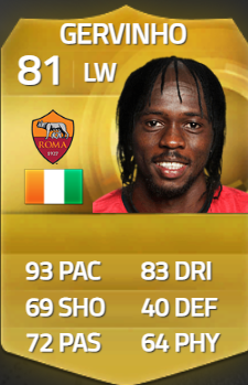 Gervinho was a force in FIFA 15 Ultimate Team