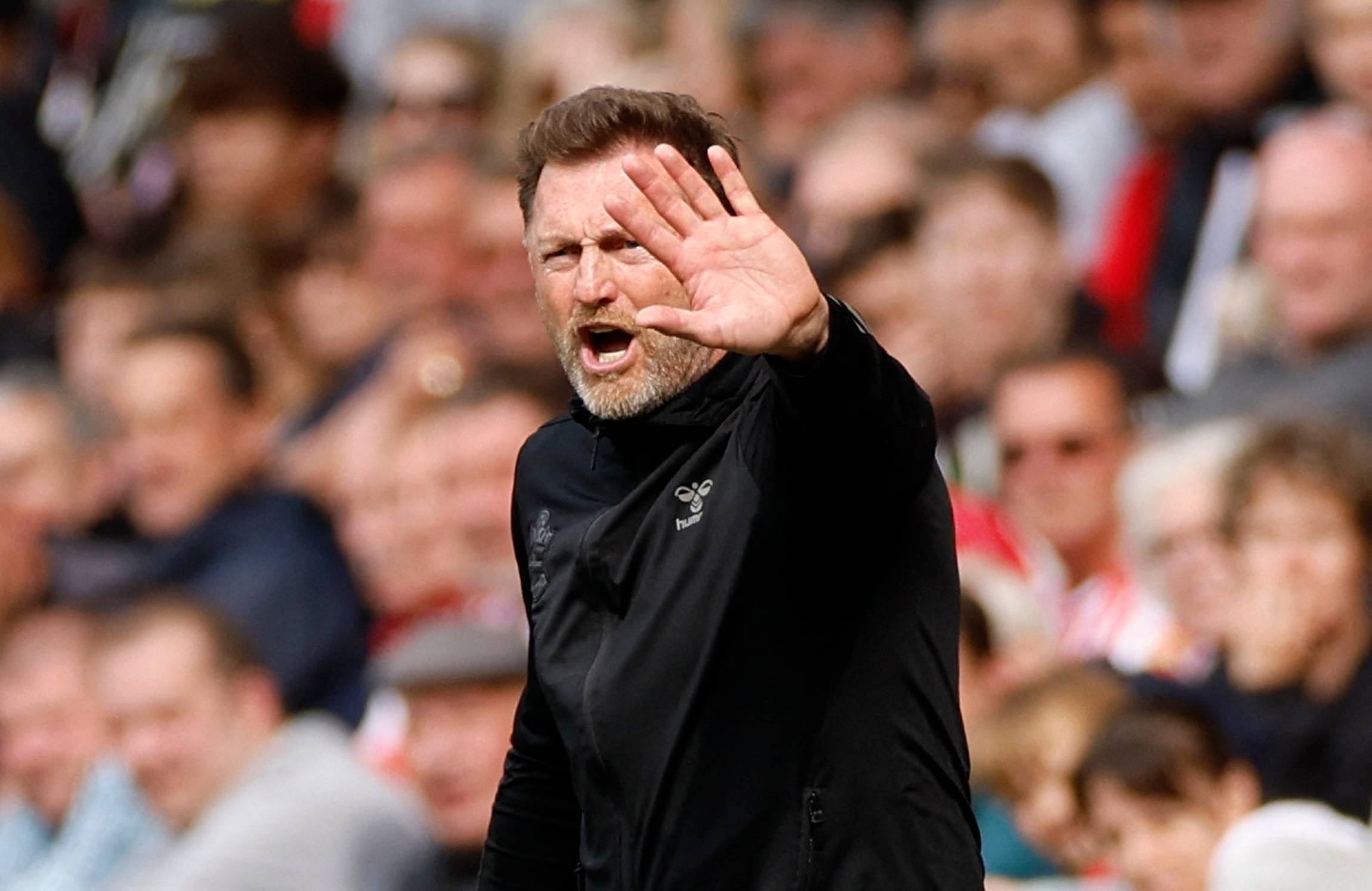 Southampton manager Ralph Hasenhuttl during Brentford clash