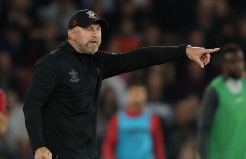 Ralph Hasenhuttl taking charge of a Premier League game for Southampton