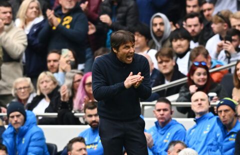 Antonio Conte taking charge of a Premier League game for Tottenham Hotspur