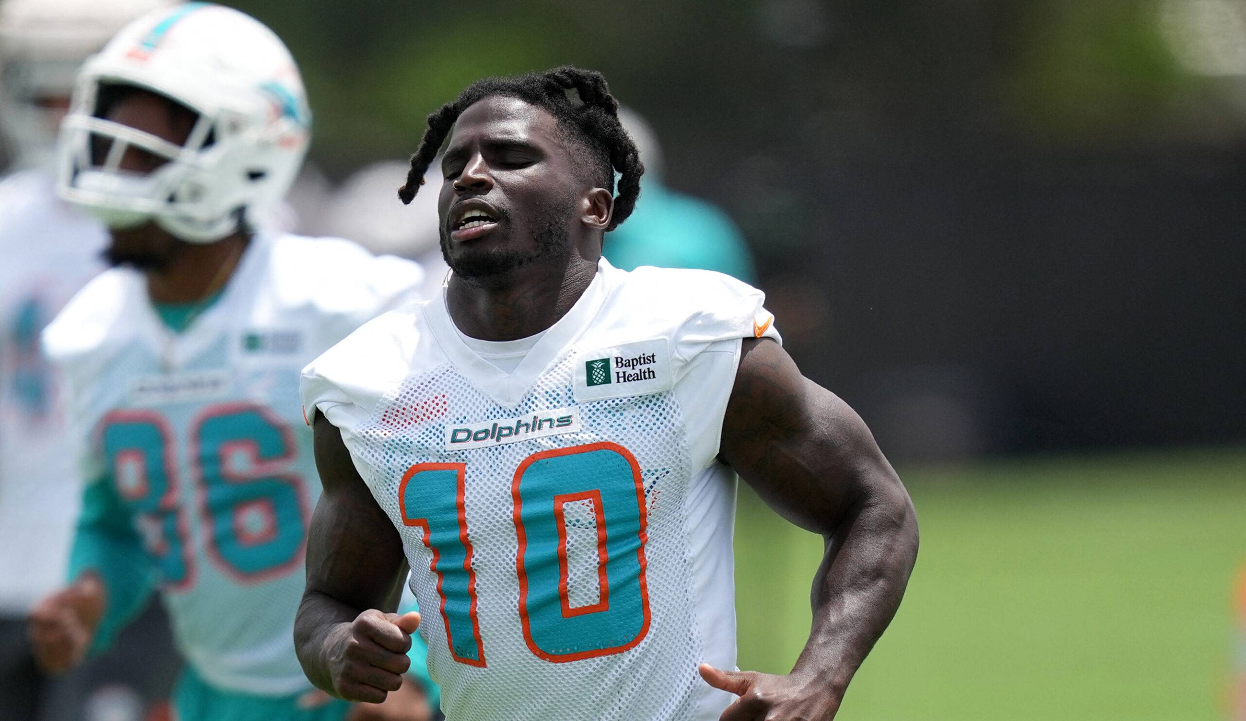 Tyreek Hill of the Miami Dolphins