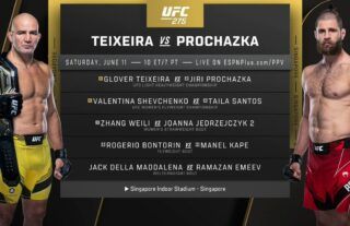 UFC 275 Fight Card