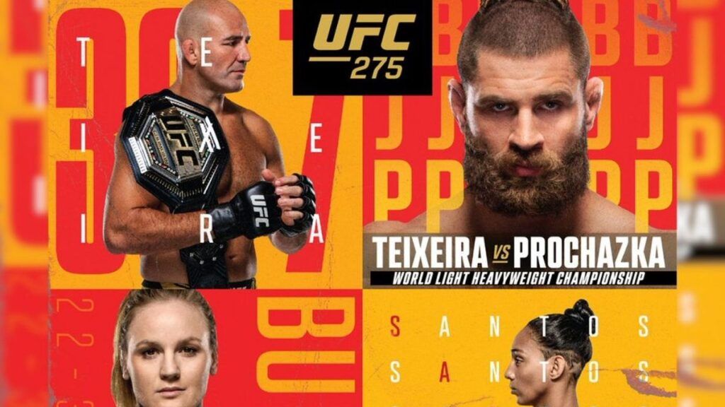 UFC 275 Poster Width Betting Odds
