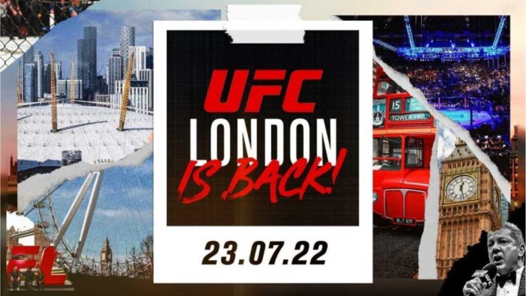 UFC London July 2022