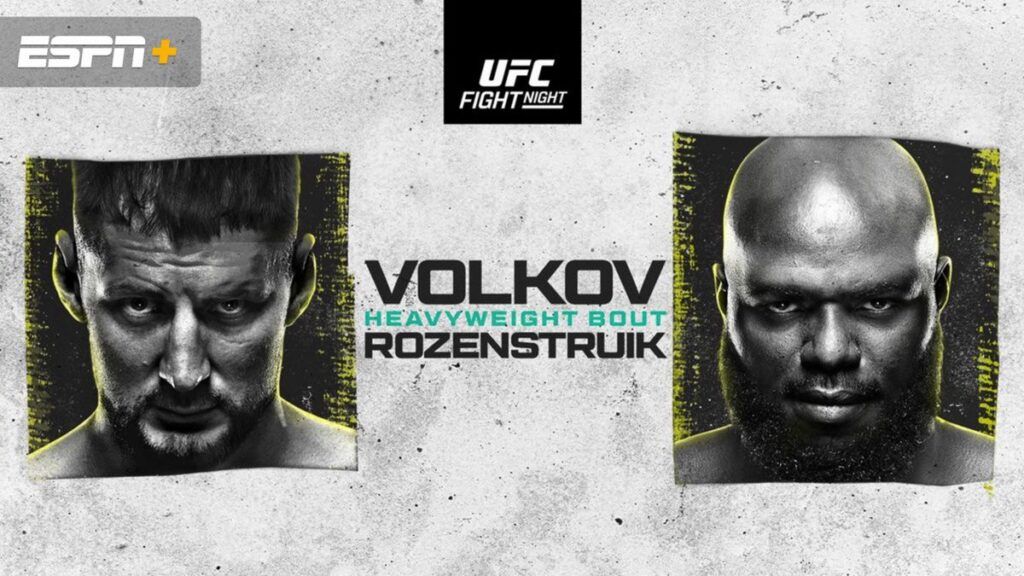 UFC Fight Night VOLKOV VS ROZENSTRUIK UFC