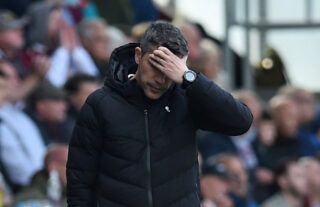 Wolverhampton Wanderers' Bruno Lage reacts in Burnley game