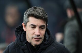 Wolverhampton Wanderers head coach Bruno Lage in the dugout