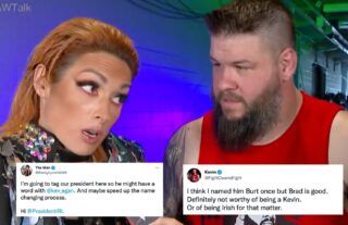 Kevin Owens and Becky Lynch trolling WWE's announcer was hilarious