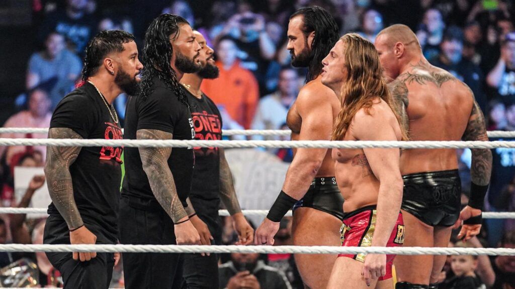 The Bloodline go head-to-head with RKBro and Drew McIntyre on WWE SmackDown