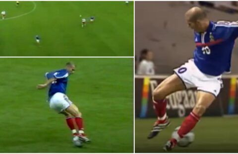 Zinedine Zidane first touch vs Denmark