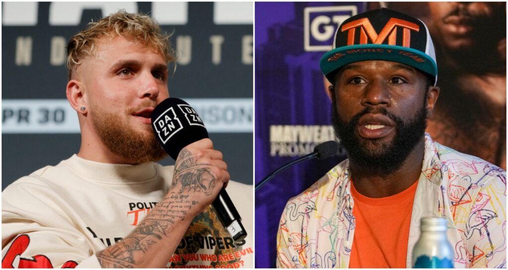 Jake Paul revealed talks with Floyd Mayweather have been put on hold amid their weight disagreement