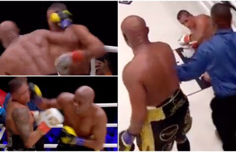 Anderson Silva knockdown