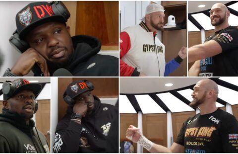 Tyson Fury vs Dillian Whyte backstage body language was so, so different