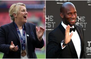 Didier Drogba and Emma Hayes