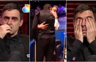 Ronnie O’Sullivan moved to tears in emotional interview following beautiful moment with Judd Trump