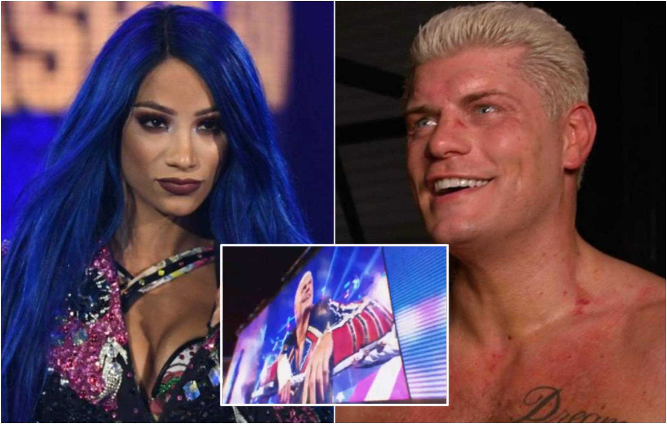 Sasha Banks has been replaced by Cody Rhodes in WWE's video