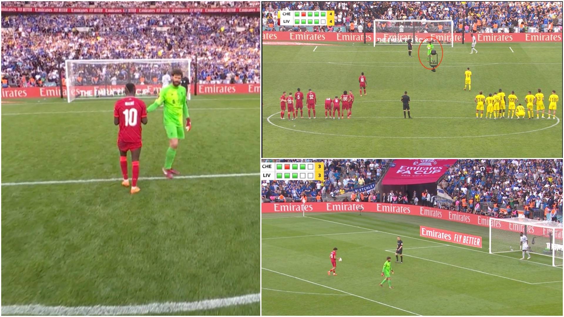 Alisson’s clever tactic to ensure Mendy couldn’t repeat shoot-out antics in FA Cup final