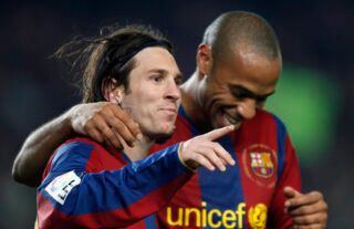 Messi and Henry at Barcelona.