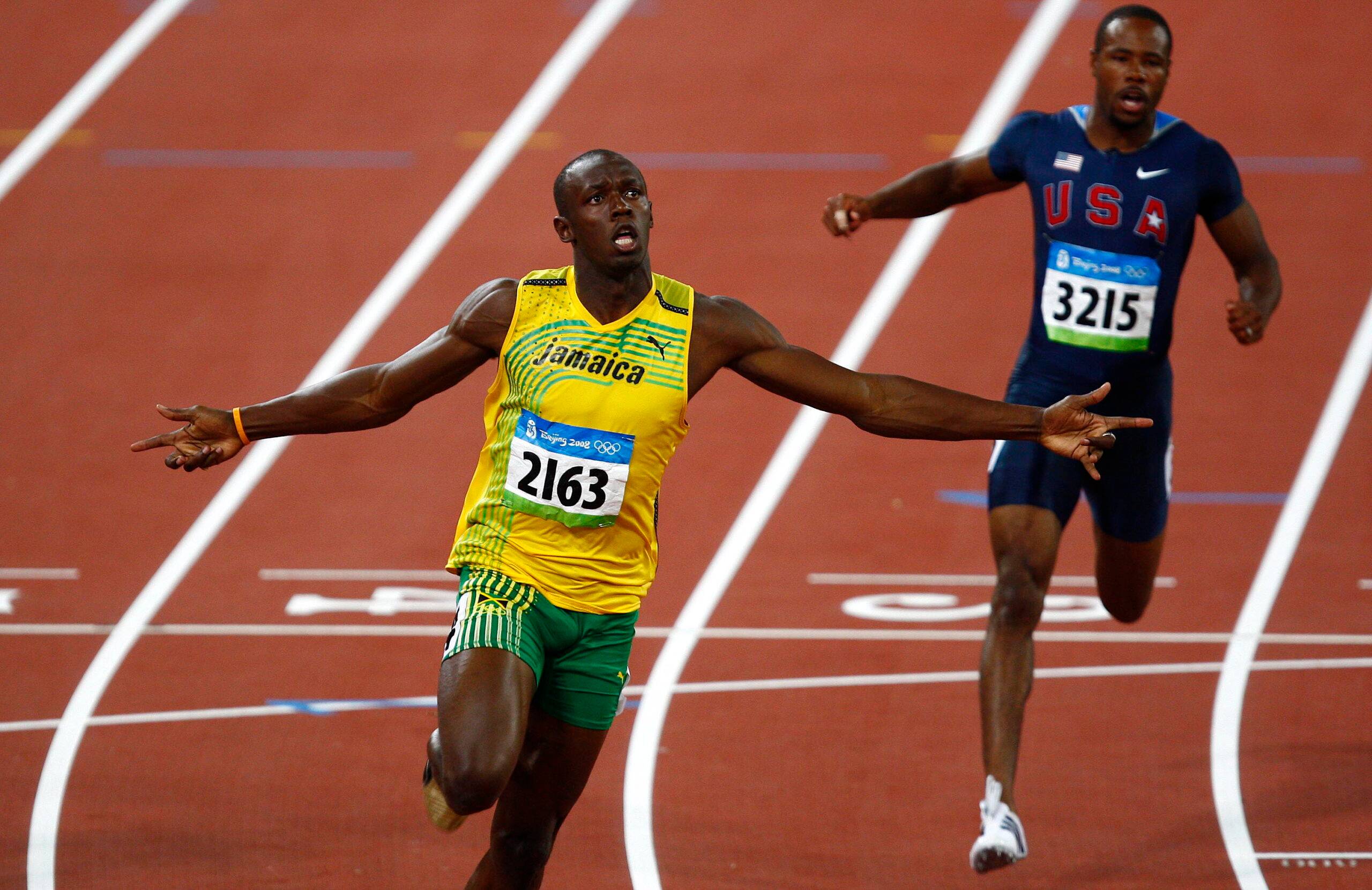 Bolt wins Olympic gold.