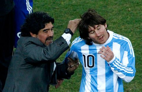 Maradona and Messi.