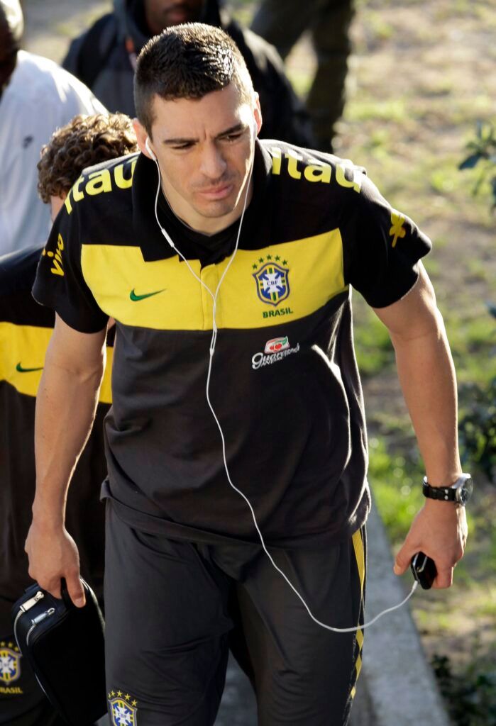 Brazil's Lucio at the 2010 World Cup.
