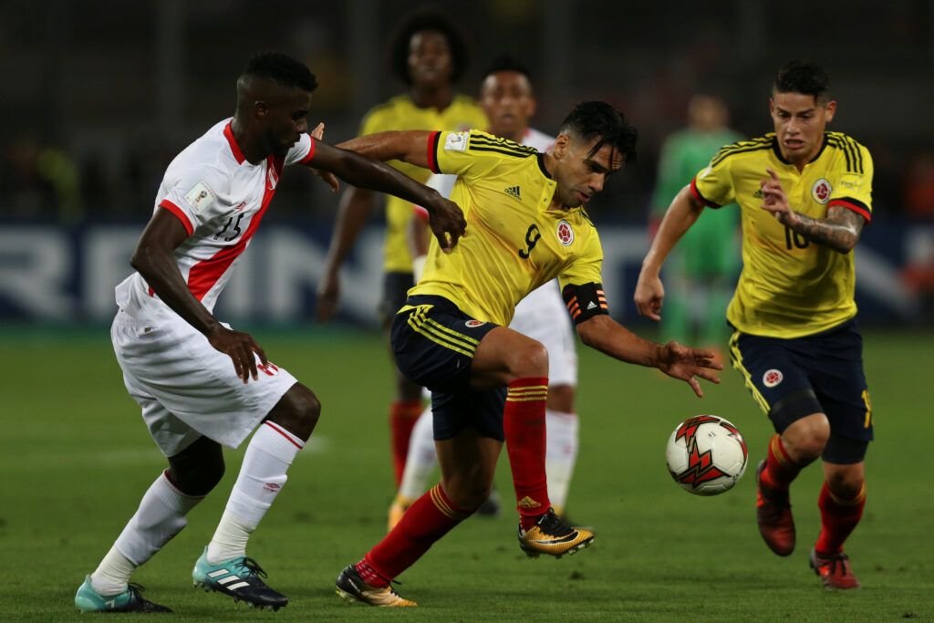 Peru vs Colombia in 2018