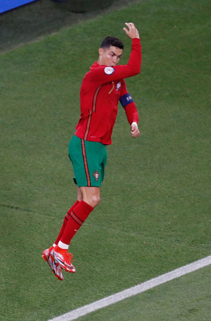 Portugal's Ronaldo scores at Euro 2020.