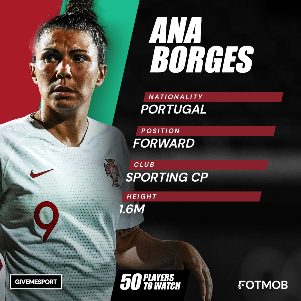 Portugal player Ana Borges