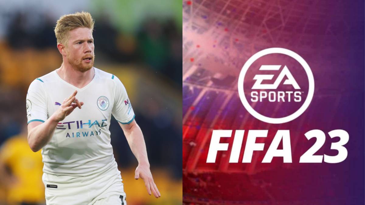 Kevin De Bruyne with FIFA 23 Logo