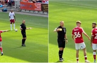 Never forget when Aston Villa fans were shown yellow card by referee Kevin Friend last summer